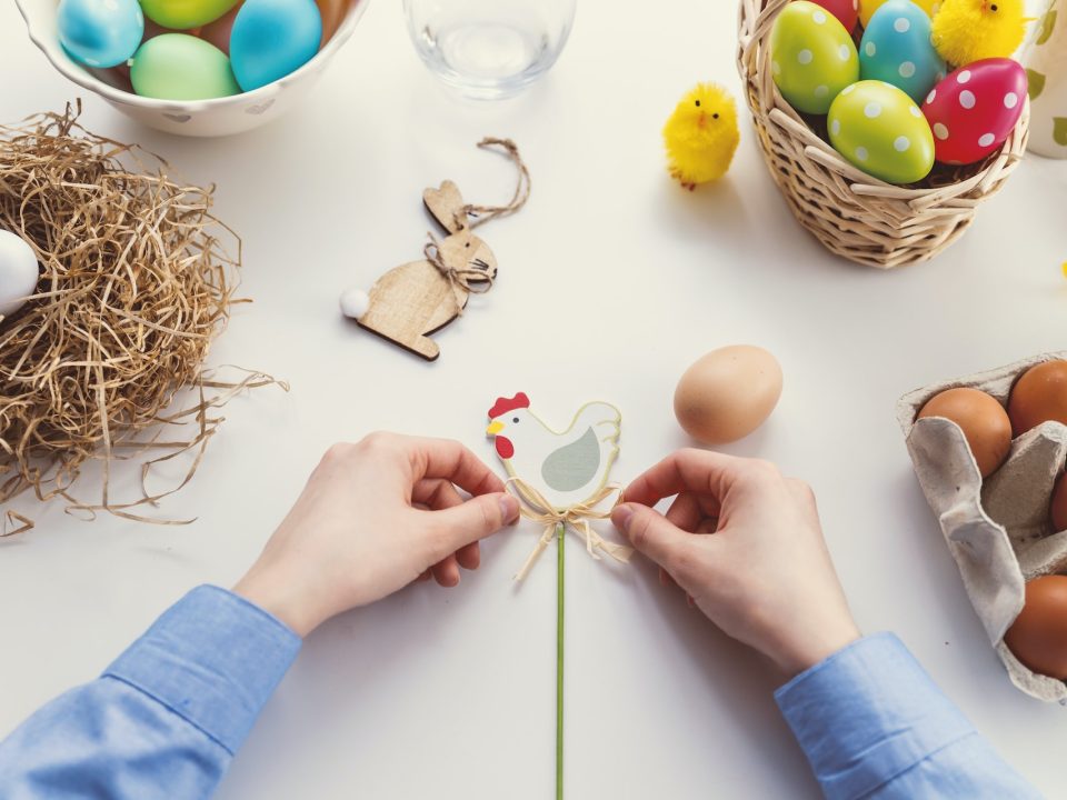 décoration de pâques extérieur à faire soi-même - IMG de garde