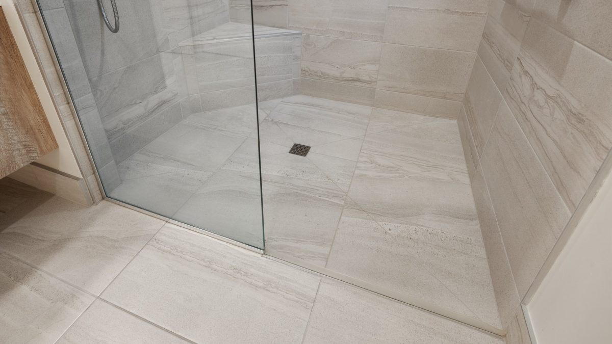 pose receveur extra plat sur chape - IMG de garde