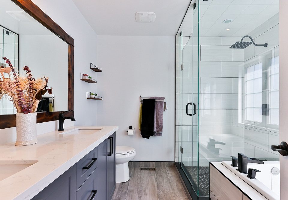 idée salle de bain douche
