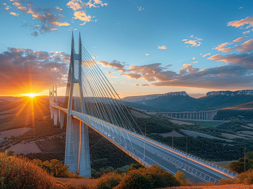 Le Viaduc de Millau : une merveille architecturale et technique dans le sud de la France